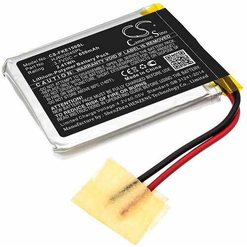 Аккумулятор CameronSino CS-FKE150SL для мультиметра Fluke 15B, 17B (HJ603040PL) 650mAh сменный аккумулятор для мультиметра крышка аккумулятора для fluke 15b 17b 18b