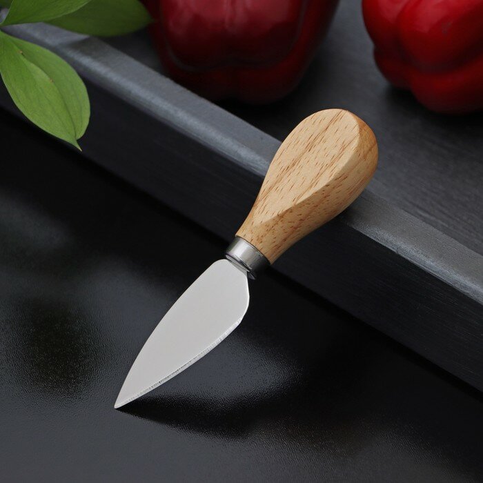Нож для сыра Доляна «Ломоть» ручка из гевеи 121×3 см