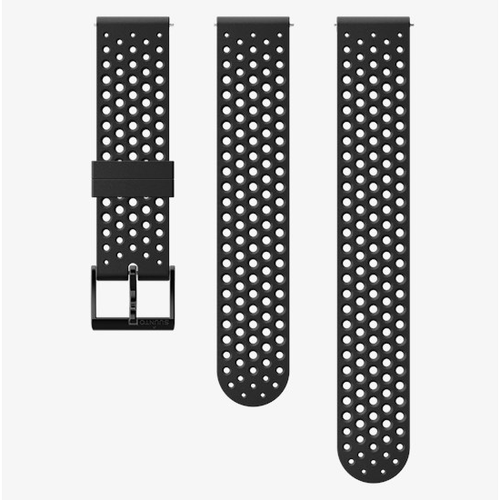 Ремешок Suunto 20 ATH1 SILICONE STRAP BLACK/BLACK S+M