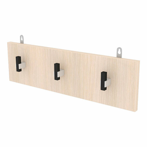 Вешалка для одежды Квадро-М Тип 3 (дуб/молочный), 49х14х1,6 см Вешалка3