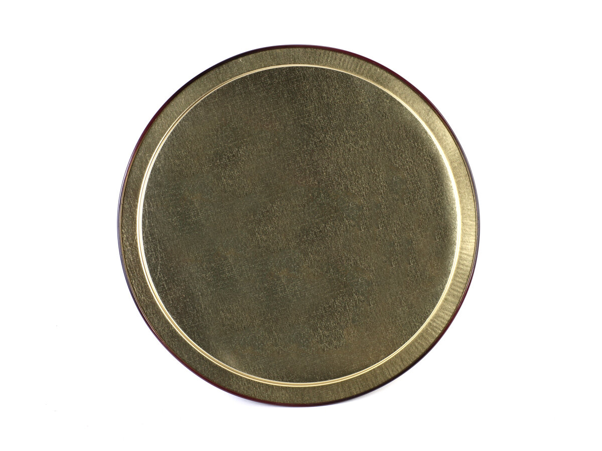 Поднос Gala PD031, металлический, круглый, с рисунком, литография, 28см — фото 1