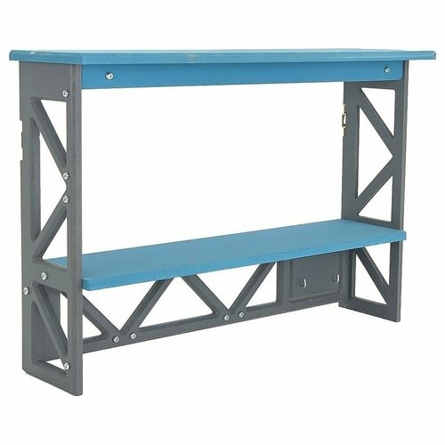 Кодеко Полка Лофт двухъярусная Цвет синий 49х33х14 см