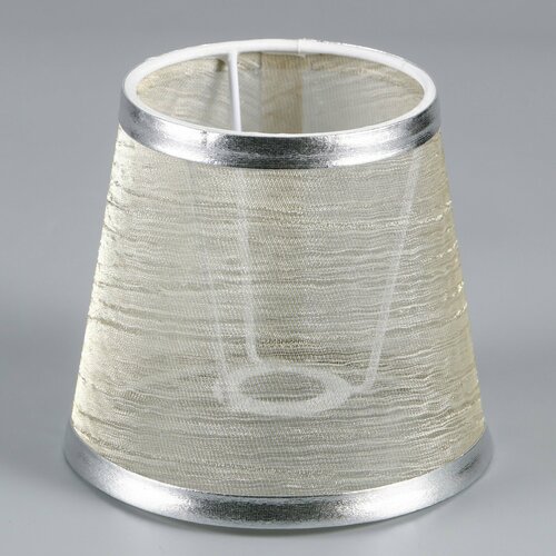 Абажур E27 14х14х12,5 см бежевый