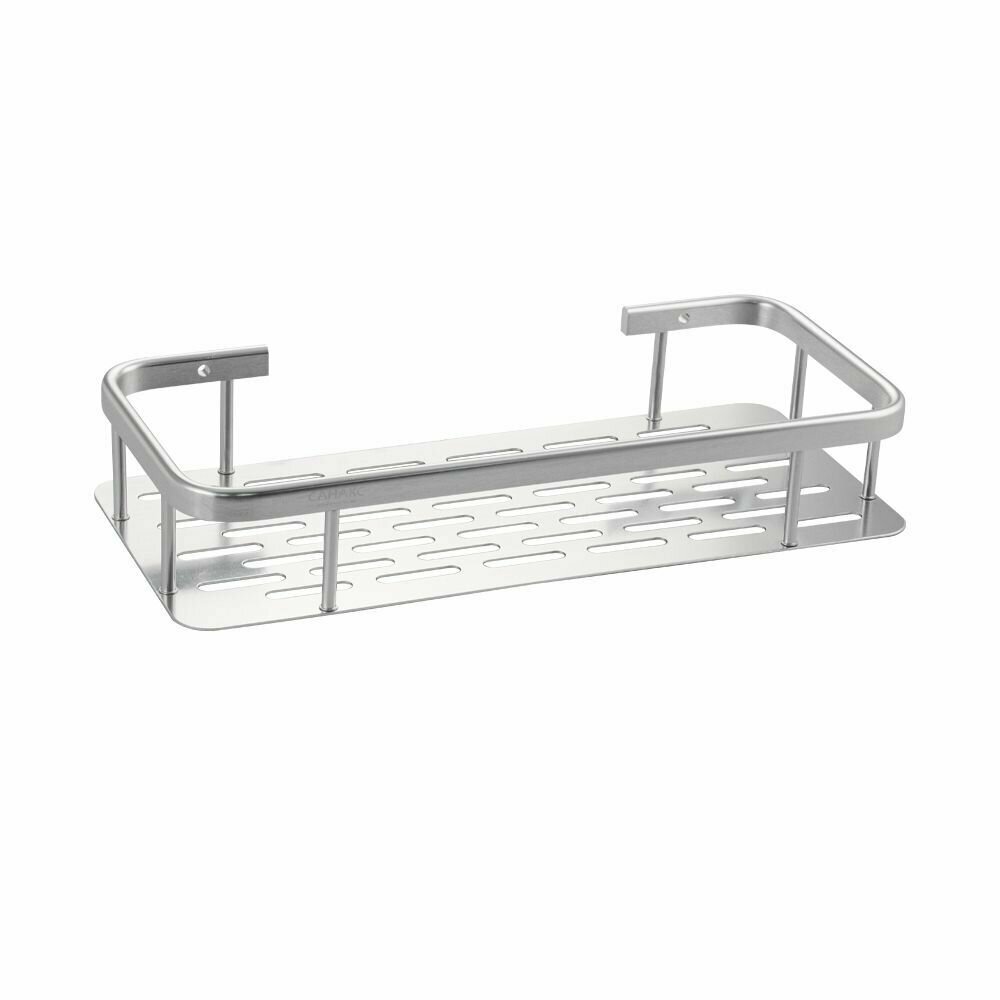 фото Санакс - Полочка прямоугольная, одинарная, алюминиевая, с литым дном 32 см