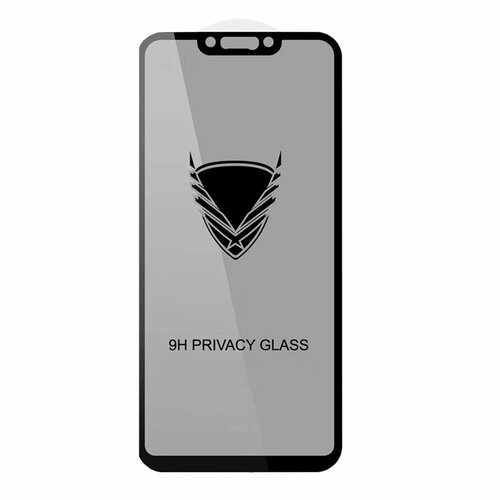 Стекло защитное Noname для SAMSUNG Galaxy A03 Core, OG PRIVACY, глянцевое, полный клей, цвет: чёрный, в техпаке