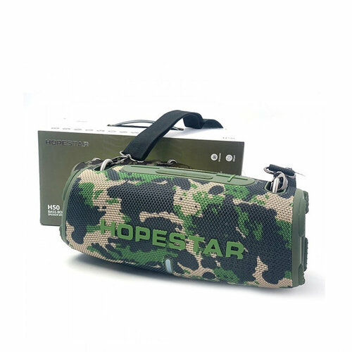 Колонка портативная Hopestar H50 Bluetooth цвет камуфляж 442500₽