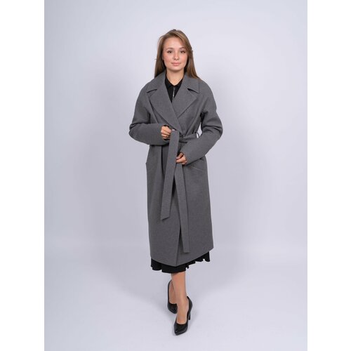 фото Пальто демисезонное, размер 44, серый 365 clothes