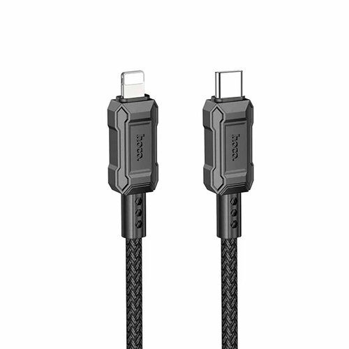 Кабель 8 pin - Type-C HOCO X94 Leader, 1.0м, PD 20Вт, цвет: чёрный кабель hoco x50 usb c lightning type c 3 а 1 м pd черный