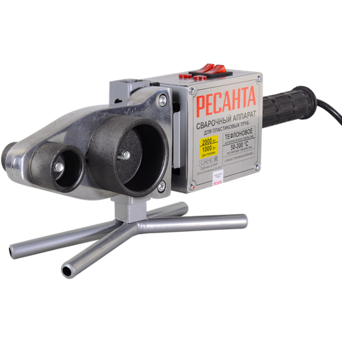 Аппарат сварочный для пласт труб 2000ВТ РЕГ темп0-300ГР диам202532405063 4 НАС тефлон РЕСАНТА 459700₽