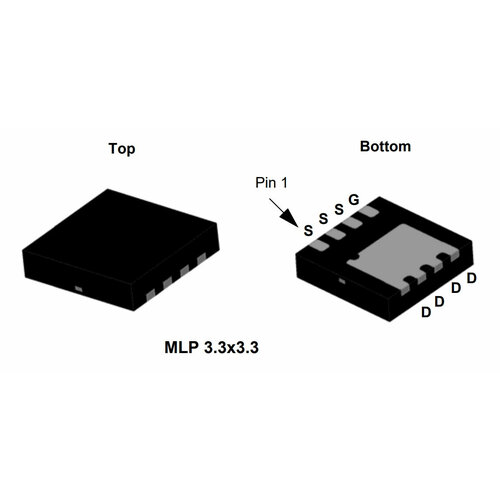 Микросхема FDMC6679AZ P-Channel MOSFET 30V 20A POWER33