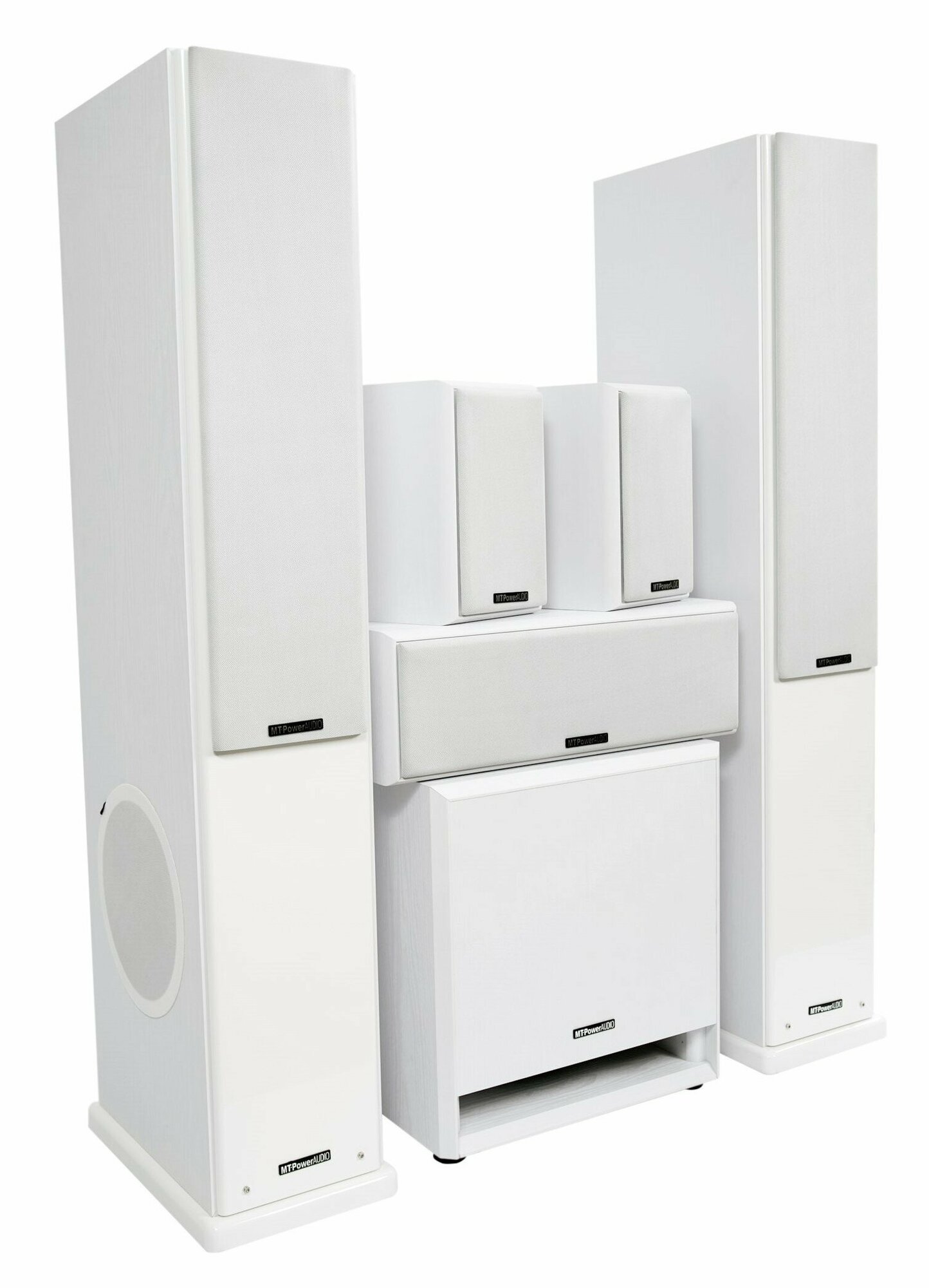 Комплект акустики MT-Power Elegance-2 white set 5.1 (white grills)