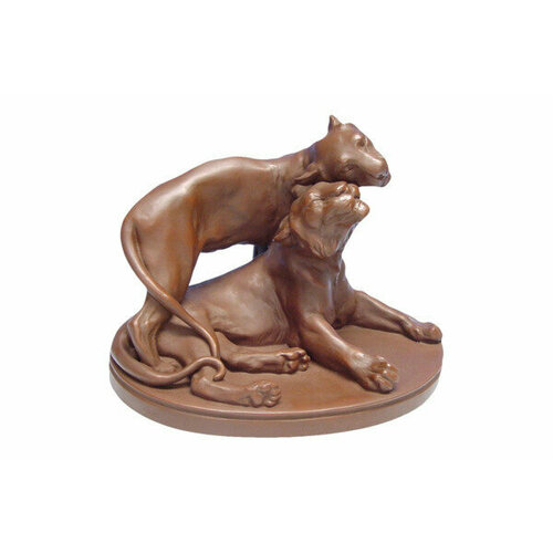 Фигурка Meissen 16,5 см Пара тигров, Эрих Хёзель, 1937г