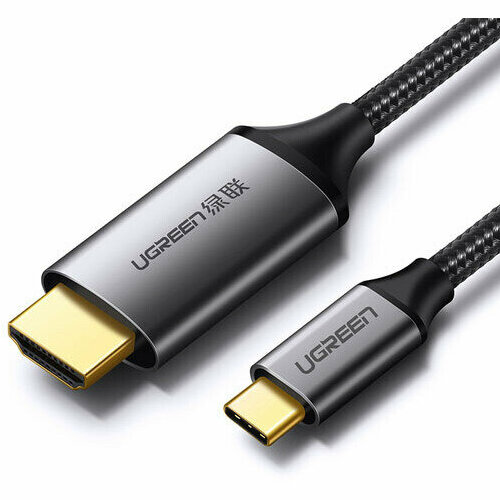 Кабель USB Type-C - HDMI, 1.5м, UGREEN MM142 (50570) j5create jcc153g usb type c m hdmi m 1 5 м белый серый