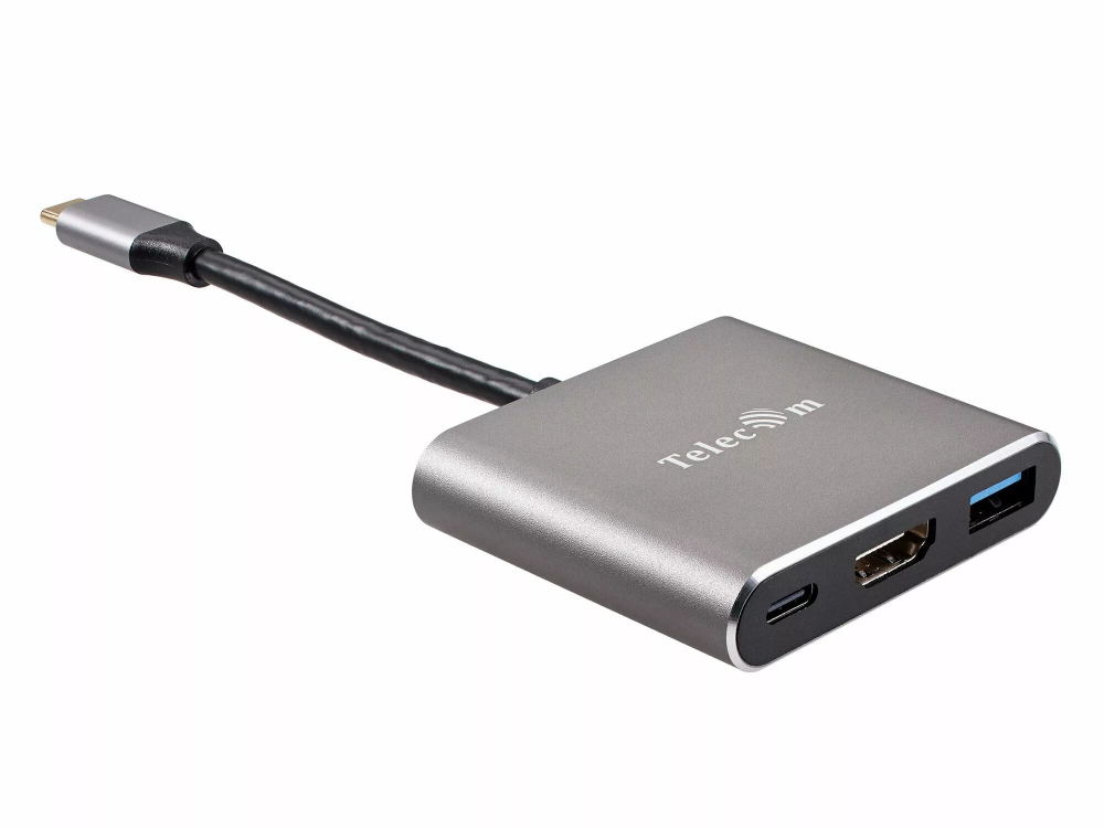 Переходник USB Type-C - HDMI/USB3.0/USB Type-C, Telecom (TUC010T)