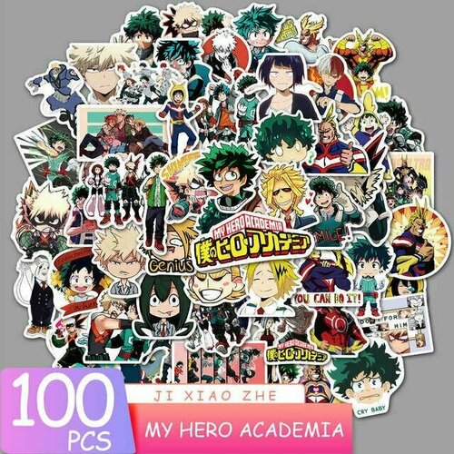 набор стикеров по аниме моя геройская академия 100 шт my hero academia Набор стикеров по аниме Моя геройская академия, 100 шт, My Hero Academia