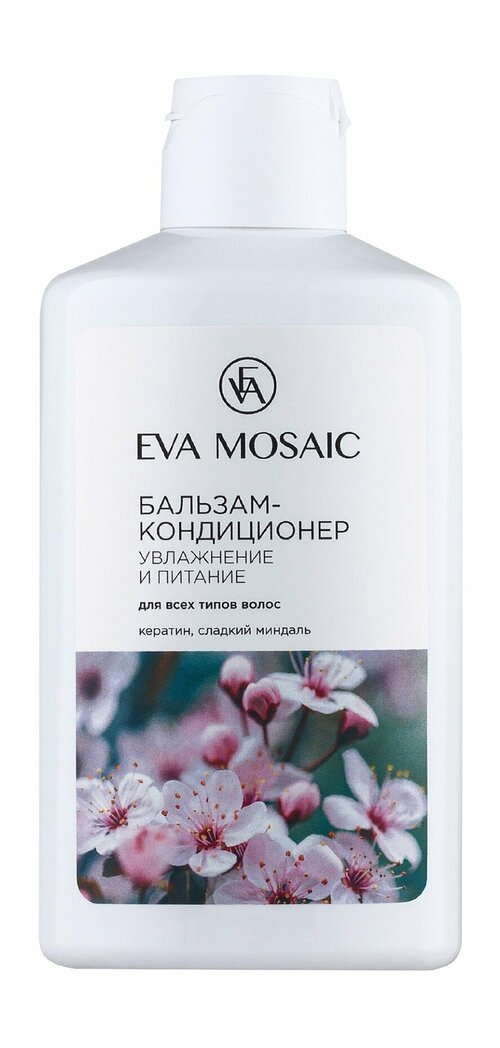 EVA MOSAIC Бальзам-кондиционер увлажнение и питание для всех типов волос, 290 мл