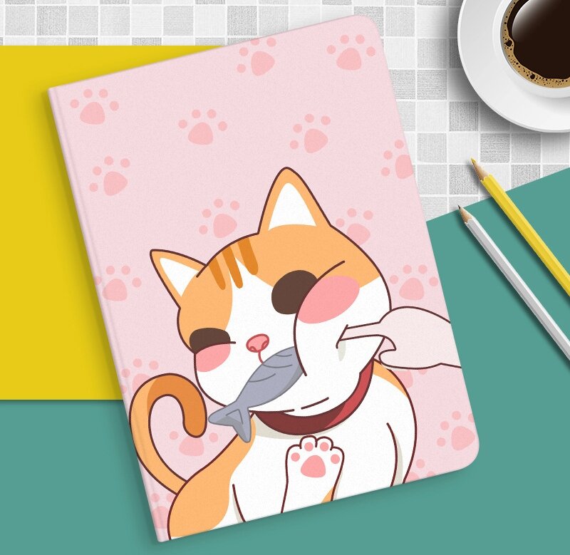 Детский чехол MyPads для Xiaomi Pad 5 Pro 12.4 из эко-кожи с рисунком Котёнка, красивый необычный женский, розовый