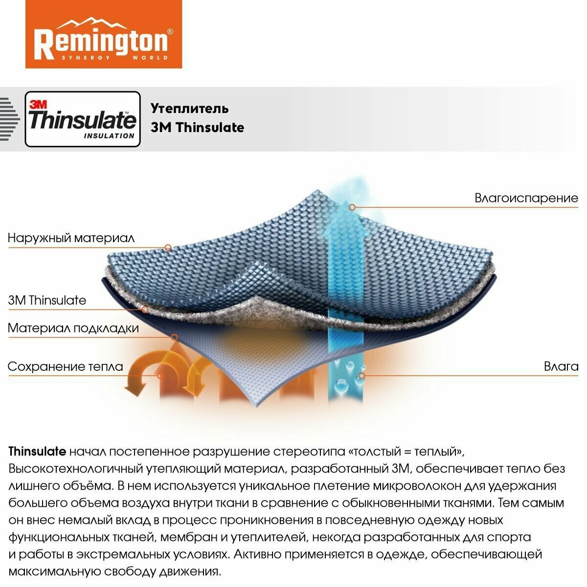 Ботинки Remington Ice Grip Boots Black 200g Thinsulate р. 43 RB2937-010