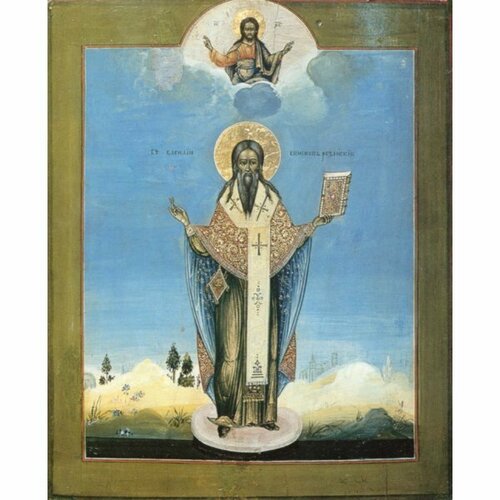 Икона Василий Рязанский (копия иконы 19 века), арт ОПИ-1081