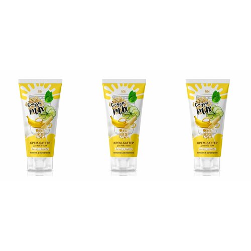 Iris cosmetic Смузи mix Крем-Баттер для рук и тела Банан и огурец 180 мл 3 шт 1028₽