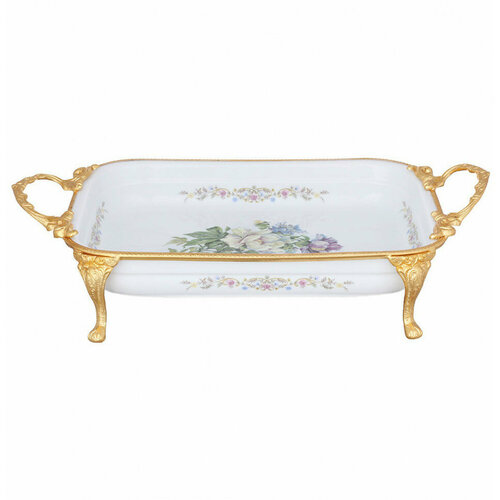 Блюдо 46 х 26 см прямоугольное глубокое н/н с ручками Limoges 