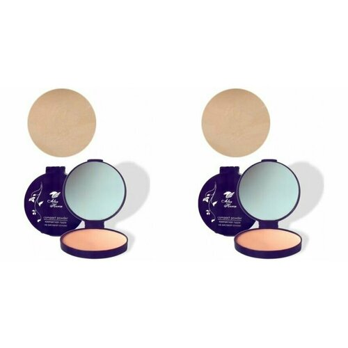 Alex Horse Пудра компактная на рисовой основе № 01 с зеркалом, 2 шт