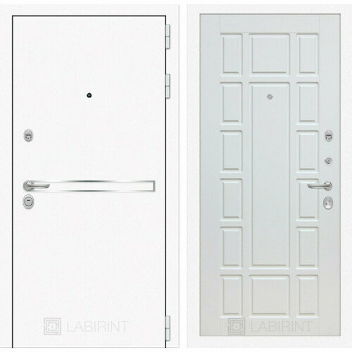 Входная дверь Labirint Лайн WHITE 12 Белое дерево