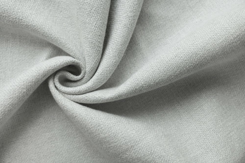 Ткань плотный бело-серый лен