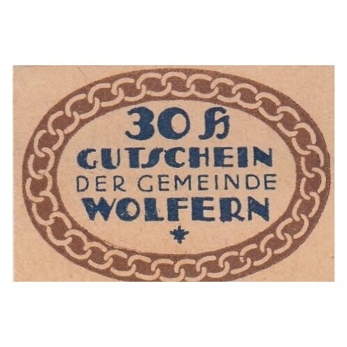 Австрия Вольферн 30 геллеров 1914-1920 гг. австрия вольферн 2 геллера 1914 1920 гг