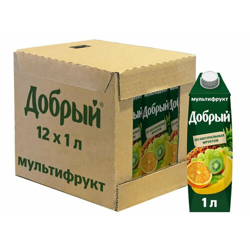 Сок Добрый Мультифрукт, 1 л х 12 шт