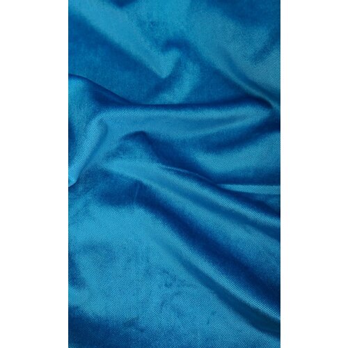 Ткань Бархат жемчужно-голубого цвета Италия