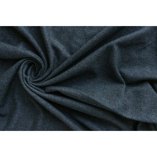 Ткань твид сине-серо-черного цвета в елочку ткань серо коричневый твид в полоску и елочку