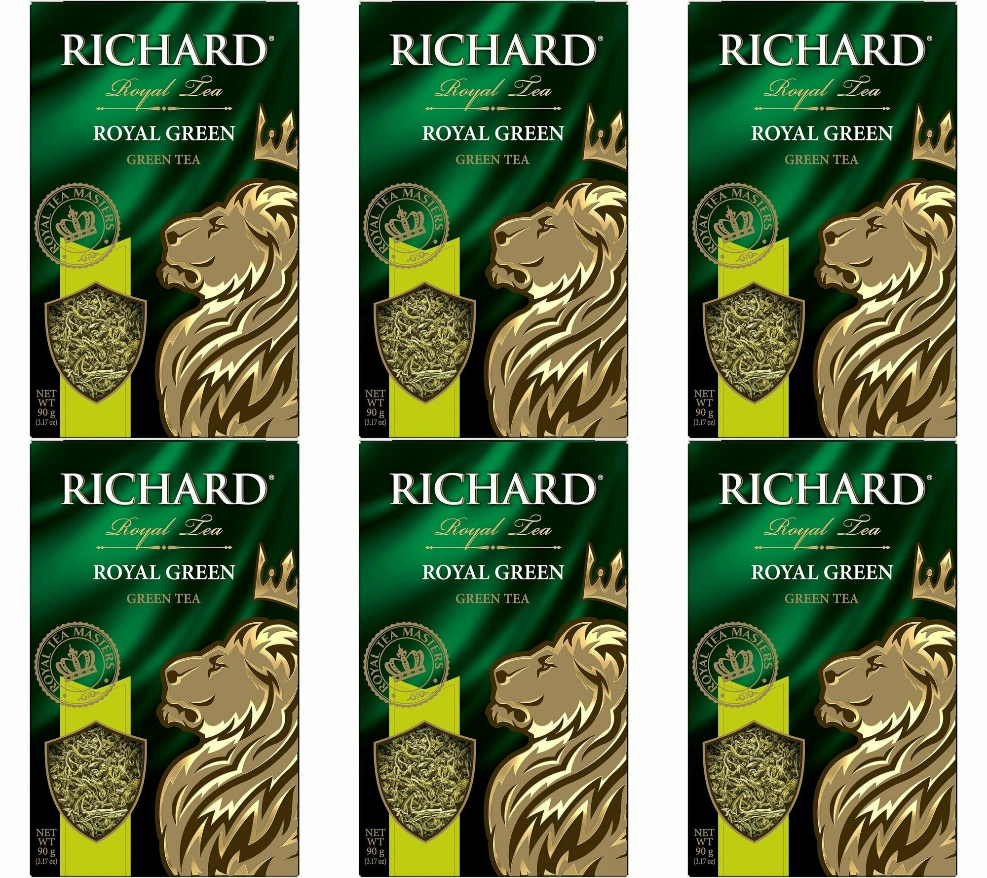 Richard Royal чай зеленый Green 90г - 6 штук