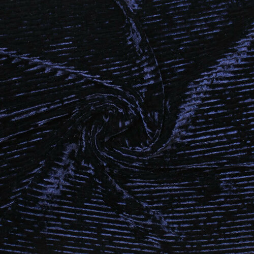 Бархат, ткань для шитья, синий цвет, 100х140 см