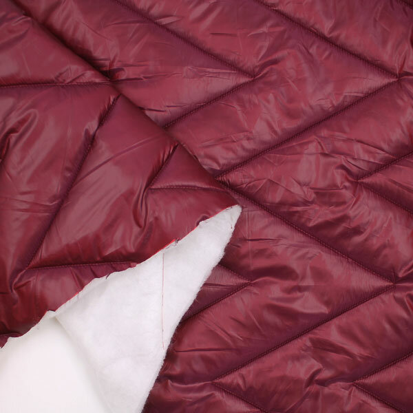 Курточная ткань для шитья и рукоделия, бордовая стежка 100х140 см
