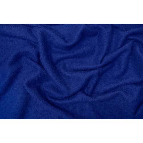 Ткань пальтовая ткань букле ярко-синяя пальтовая ткань полуночно синяя