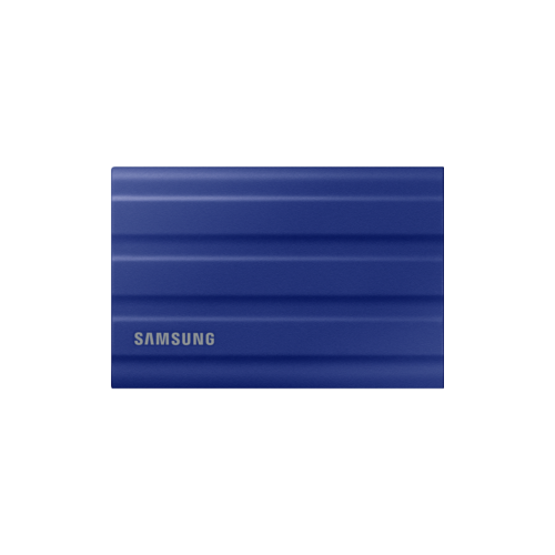 Внешний диск Samsung Внешние HDD и SSD External SSD 1TB Samsung T7 Shield (Blue), IP65, Type C-to-C/A, USB 3.2 Gen2, R/W 1050/1000MB/s, 88x59x13mm, 98g /12 мес./ синий