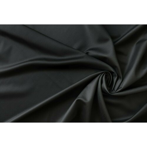 Ткань костюмная шерсть черного цвета