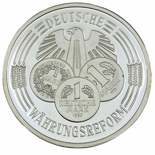 Германия, настольная медаль 50 лет ФРГ. Денежная реформа 1990 г.
