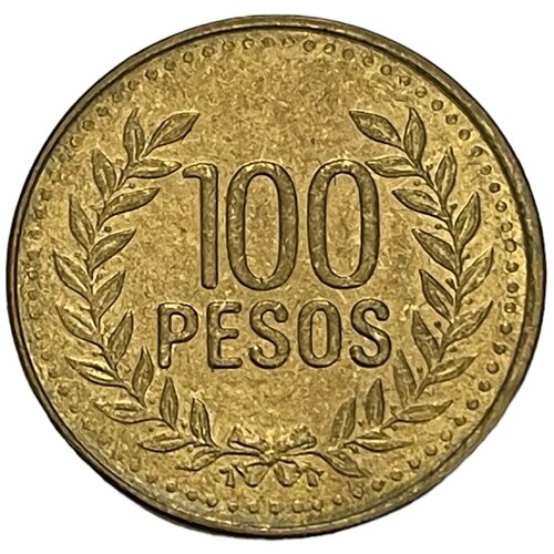Колумбия 100 песо 2011 г. (2) монета колумбия 100 песо 2011 год 2