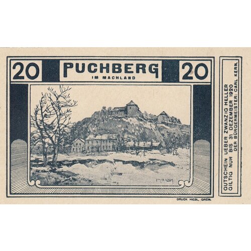 Австрия, Пухберг-им-Махланд 20 геллеров 1914-1920 гг.