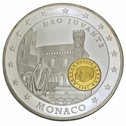 Германия, настольная медаль 10 лет экономическому и валютному союзу. Монако 2012 г.