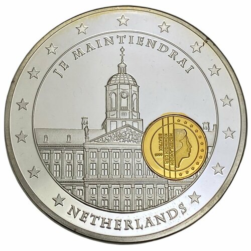 Германия, настольная медаль 10 лет экономическому и валютному союзу. Нидерланды 2012 г.