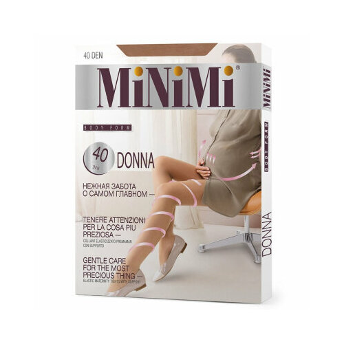 Колготки Minimi DONNA 40 Daino 2 для беременных светлый, коричневый