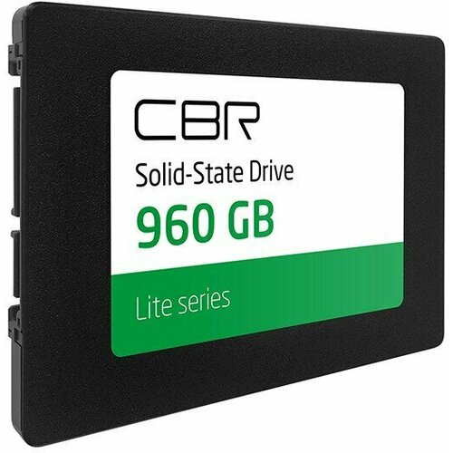 Накопитель SSD 960Gb CBR Lite (SSD-960GB-2.5-LT22) твердотельный накопитель cbr 960 гб sata ssd 960gb 2 5 lt22