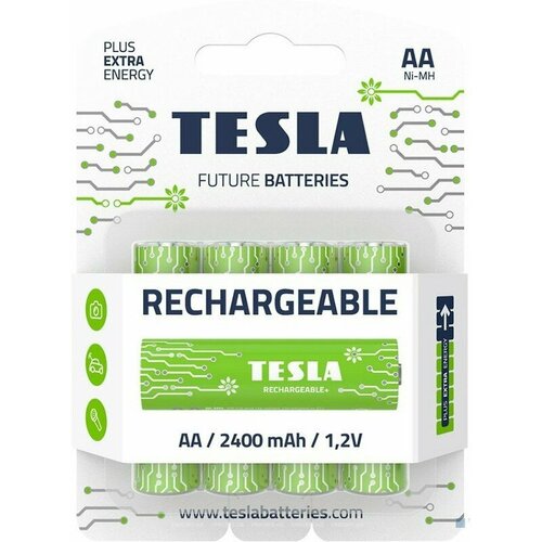 Аккумулятор TESLA Rechargeable+ (AA, 4 шт) аккумулятор gp 210aa 75aaahcfr 2cr8 2100 мач 4 шт size aa 750 мач 4 шт size ааа
