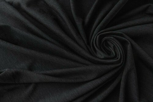 Ткань темно-серый трикотаж