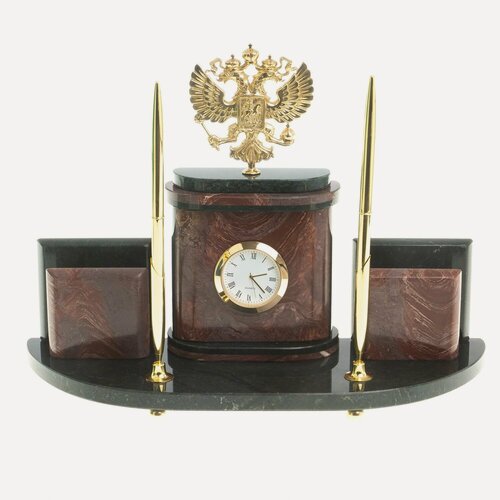 Изображение товара Настольный набор из лемезита "Герб РФ" 117281