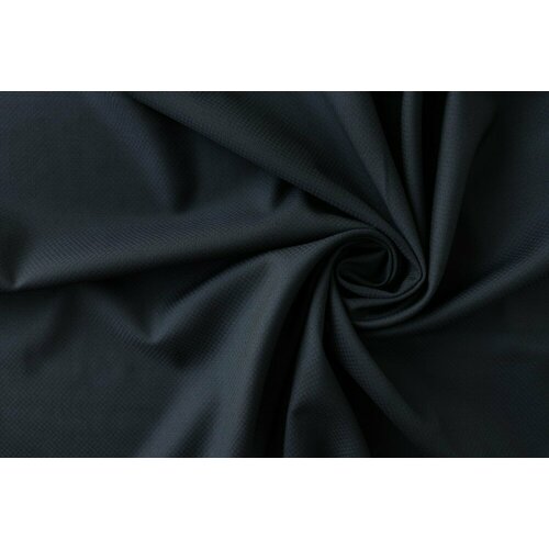 Ткань иссиня-черная жаккардовая шерсть
