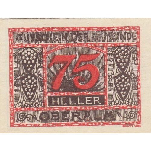 Австрия, Оберальм 75 геллеров 1914-1920 гг. (№3) австрия оберальм 20 геллеров 1914 1920 гг 1